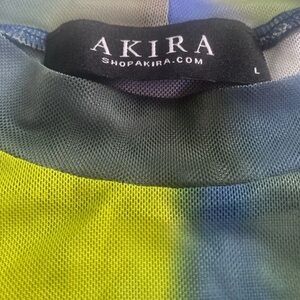 AKIRA Colorful Mesh bodysuit